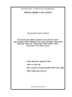 Xây dựng hệ thống sơ đồ tư duy để tổ chức hoạt động trải nghiệm sáng tạo cho học sinh lớp 6 khi học tiết 135 tổng kết phần tiếng Việt(SGK ngữ văn 6 tập 2) 