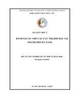 ĐÁNH GIÁ XU THẾ CÁC CỰC TRỊ KHÍ HẬU TẠI THÀNH PHỐ ĐÀ NẴNG ĐỒ ÁN TỐT NGHIỆP KỸ SƯ KHÍ TƯỢNG HỌC