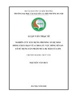 Nghiên cứu xây dựng phương án dự báo hạn vừa cho lưu vực sông sê san có sử dụng sản phẩm mưa dự báo của IFS 