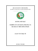 Nghiên cứu xây dựng phương án dự báo lũ trên sông pô kô 