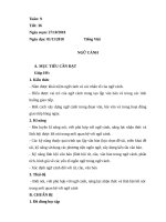 giáo án Ngữ Văn 11  Ngữ Cảnh