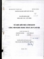 Tổ chức kiến trúc cảnh quan công viên nghĩa trang yên kỳ, ba vì hà nội (tt) 