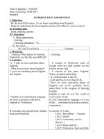 Giáo án tiếng anh lớp 7 cả năm soạn theo mẫu tập huấn mới   giáo án cả năm  hằng trịnh thu 