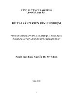 SÁNG KIẾN KINH NGHIỆM “MỘT SỐ GIẢI PHÁP NÂNG CAO HIỆU QUẢ HOẠT ĐỘNG TẠI BỘ PHẬN TIẾP NHẬN HỒ SƠ VÀ TRẢ KẾT QUẢ.” 2018