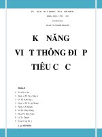 kỸ NĂNG VIẾT THÔNG ĐIỆP TIÊU CỰC NHÓM 9