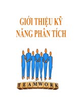 Kỹ năng phân tích giải quyết vấn đề