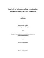 Luận án: Analysis of microtunnelling construction operations using process simulation