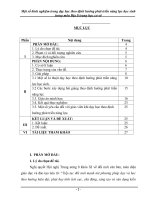 SKKN MỘT SỐ KINH NGHIỆM TRONG DẠY HỌC THEO ĐỊNH HƯỚNG PHÁT TRIỂN NĂNG LỰC