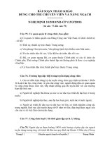 Bộ câu hỏi tham khảo ôn thi chuyên viên, nâng ngạch, công chức  Phần 2