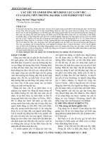 CÁC YẾU TỐ ẢNH HƯỞNG ĐẾN ĐỘNG LỰC LÀM VIỆC CỦA GIẢNG VIÊN TRƯỜNG ĐẠI HỌC LÂM NGHIỆP VIỆT NAM