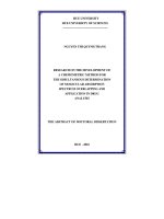 Nghiên cứu phát triển phương pháp chemometric để xác định đồng thời các chất có phổ hấp thụ phân tử xen phủ nhau và áp dụng trontom tat LA trang (tieng anh) (ban chinh thuc) 