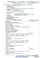 Giáo án tiếng anh lớp 11 cả năm soạn theo tập huấn mới   giáo án cả năm   bình đỗ văn  