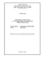 Thời trong tiếng nhật và các biểu hiện tương đương trong tiếng việt tt 