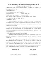 Nghiên cứu một số đặc điểm dịch tễ học của bệnh tiêu chảy thành dịch ở lợn (PED) tại miền bắc việt nam 