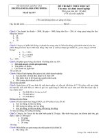 câu hỏi trắc nghiệm tài chính doanh nghiệp