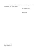 Các giải pháp nâng cao hiệu quả sử dụng vốn ODA trong phát triển cơ sở hạ tầng Giao thông vận tải ở Việt Nam