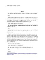 NHẬN ĐỊNH tố TỤNG dân sự