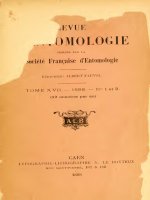 Revue de la Societe Francaise d''''Entomologie V17-18, 1898-1899