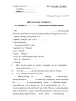 BIÊN BẢN HỌP CHI ĐOÀN GIỚI THIỆU ĐOÀN VIÊN ƯU TÚ