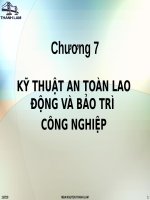 chuong 7 ky thuat an toan lao dong va bao tri cong nghiep 