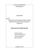 Đánh giá công tác chuyển quyền sử dụng đất trên địa bàn huyện lục ngạn, tỉnh bắc giang giai đoạn 2014 – tháng 6 2016 
