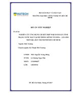 Nghiên cứu ứng dụng GIS kết hợp WQI đánh giá tình trạng nước mặt tại hệ thống kênh tân hóa – lò gốm trên địa bàn thành phố hồ chí minh