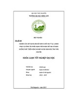 Nghiên cứu xây dựng bản đồ đơn vị đất đai tỷ lệ 1 50000 phục vụ công tác phân hạng thích nghi đất đai và định hướng phát triển nông nghiệp huyện định hóa tỉnh thái nguyên 