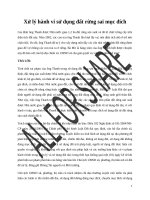 Xử lý hành vi sử dụng đất rừng sai mục đích