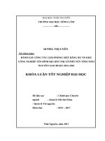 Đánh giá công tác giải phóng mặt bằng dự án khu công nghiệp yên bình địa bàn thị xã phổ yên   tỉnh thái nguyên giai đoạn 2015 2016 