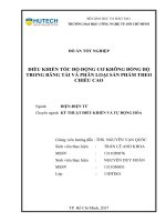 Điều khiển tốc độ động cơ không đồng bộ trong băng tải và phân loại sản phẩm theo chiều cao 