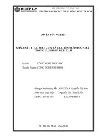 Khảo sát tỉ lệ mạt cưa và lục bình làm cơ chất trồng nấm bào ngư xám 