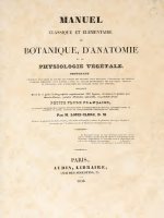 Manuel classique et élémentaire de Botanique, d''''anatomie et de Physiologie végétale, Clerc 1836