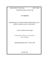 Tội phạm hóa các hành vi hối lộ trong khu vực tư những vấn đề lý luận và thực tiễn (luận văn thạc sĩ luật học) 