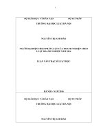 Người đại diện theo pháp luật của doanh nghiệp theo luật doanh nghiệp năm 2014 (luận văn thạc sĩ luật học) 