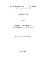 Quyền của nguyên đơn trong tố tụng dân sự việt nam (luận văn thạc sĩ luật học) 