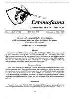Entomofauna, ZEITSCHRIFT FÜR ENTOMOLOGIE VOL 0024-0009-0027