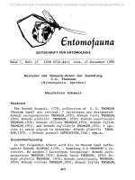 Entomofauna, ZEITSCHRIFT FÜR ENTOMOLOGIE VOL 0007-0469-0484