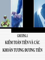 Chương 1  kiểm toán tiền và các khoản tương đương tiền