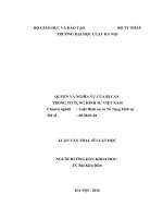 Quyền và nghĩa vụ của bị can trong tố tụng hình sự việt nam (luận văn thạc sĩ luật học) 
