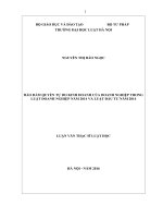 Bảo đảm quyền tự do kinh doanh của doanh nghiệp trong luật doanh nghiệp năm 2014 và luật đầu tư năm 2014 (luận văn thạc sĩ luật học) 