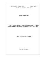 Nâng cao hiệu quả xét xử hành chính ở nước ta trong giai đoạn hiện nay một số vấn đề lý luận và thực tiễn (luận văn thạc sĩ luật học) 