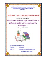 sáng kiến kinh nghiệm địa lý  đạt điểm tối đa