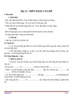 Giáo án Sinh học 6 bài 12: Biến dạng của rễ