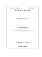 Bảo đảm quyền tự do hợp đồng của doanh nghiệp trong bộ luật dân sự năm 2015 (luận văn thạc sĩ luật học) 