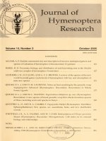 Journal of Hymenoptera research 14(2) 2005