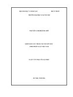 Kiểm soát suy thoái tài nguyên đất theo pháp luật việt nam (luận văn thạc sĩ luật học) 