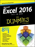 Excel® 2016 ALL‐IN‐ONE for dummies