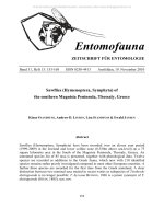 Entomofauna, ZEITSCHRIFT FÜR ENTOMOLOGIE VOL 0031-0153-0168