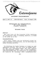 Entomofauna, ZEITSCHRIFT FÜR ENTOMOLOGIE VOL 0008-0293-0307