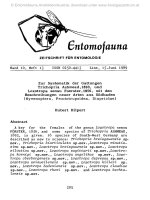 Entomofauna, ZEITSCHRIFT FÜR ENTOMOLOGIE VOL 0010-0205-0239